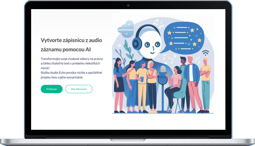 Audio Echo App on Notebook